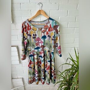 Pink and Red Casual Raglan Sleeve Sundress